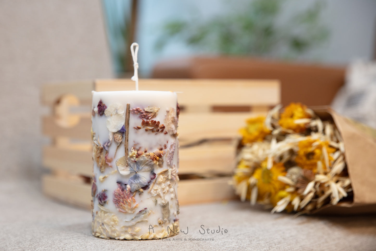 Embedded Flower Candle Workshop 乾花蠟燭手工課