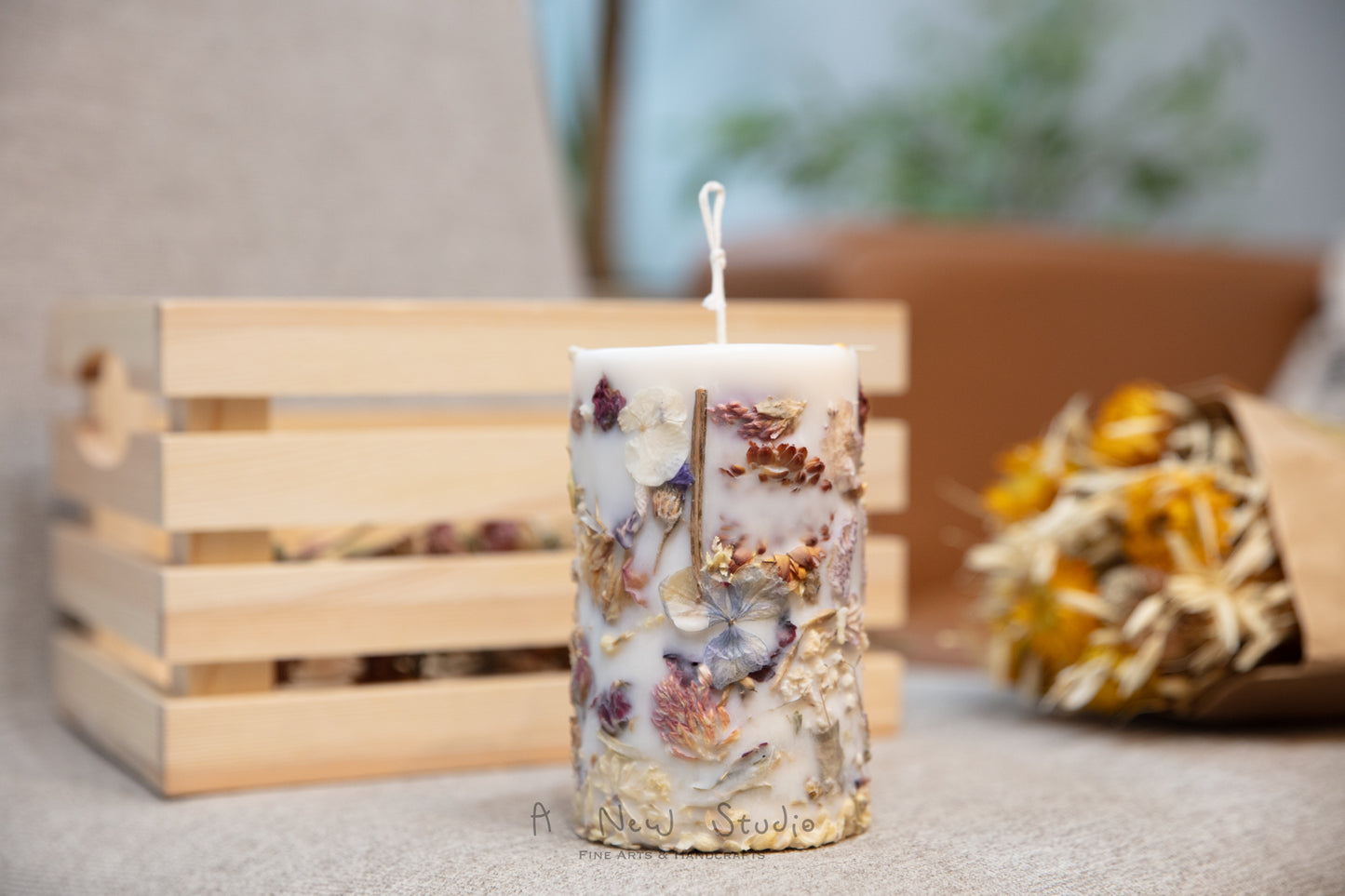 Embedded Flower Candle Workshop 乾花蠟燭手工課