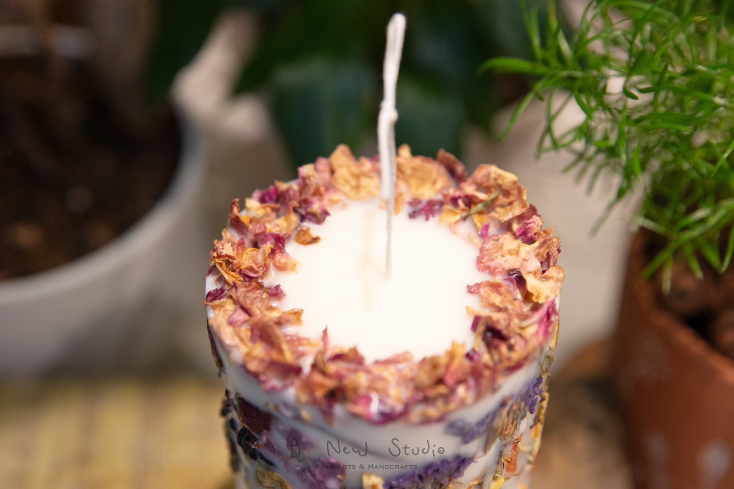Embedded Flower Candle Workshop 乾花蠟燭手工課