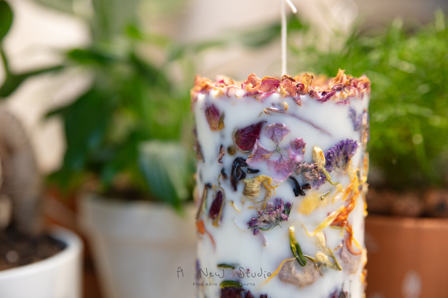 Embedded Flower Candle Workshop 乾花蠟燭手工課