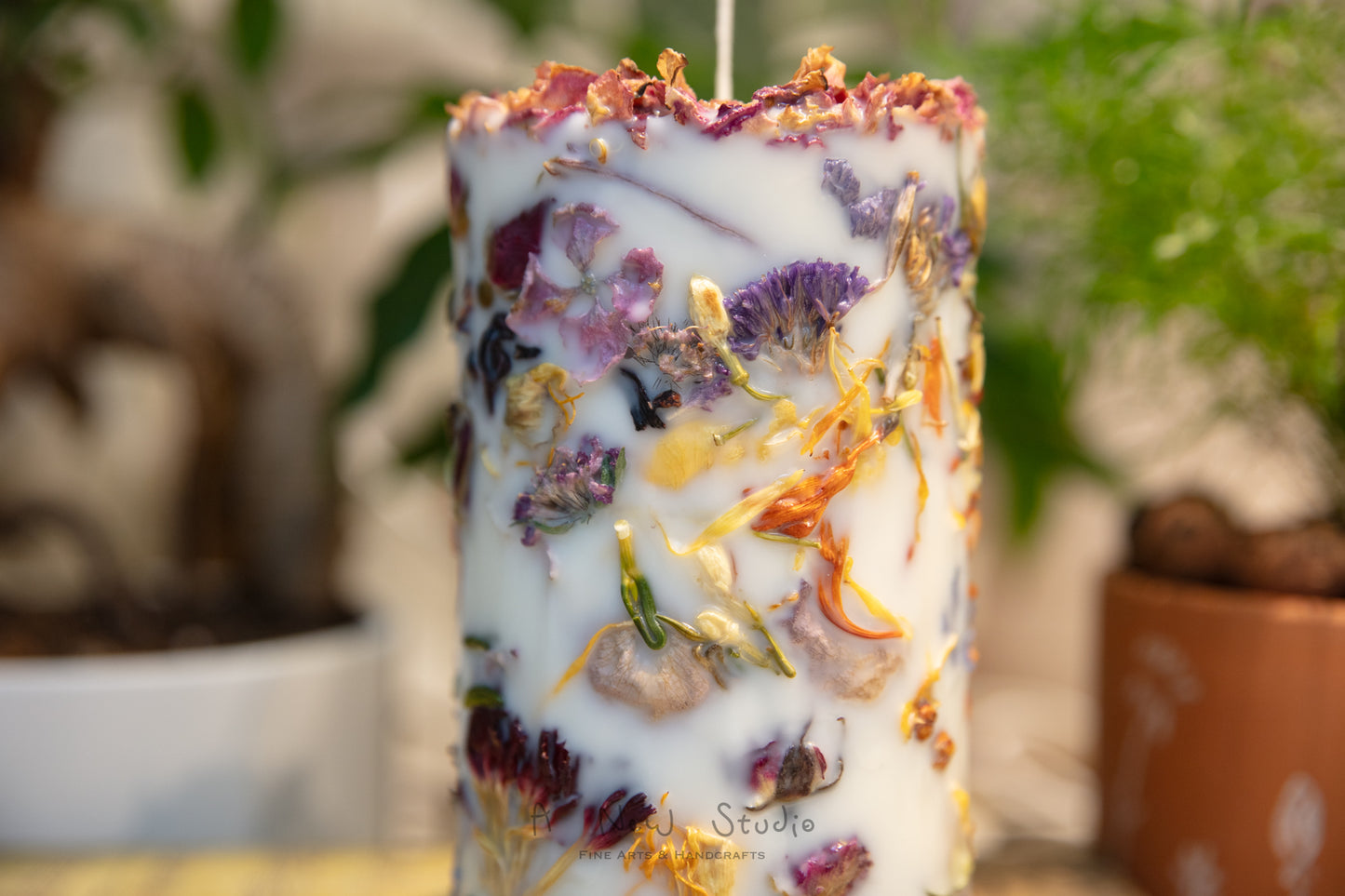 Embedded Flower Candle Workshop 乾花蠟燭手工課
