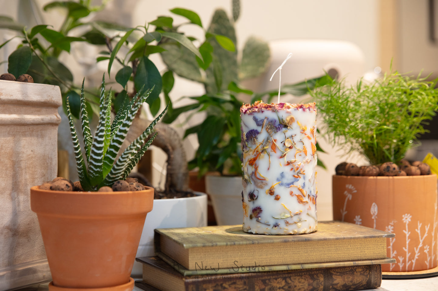 Embedded Flower Candle Workshop 乾花蠟燭手工課