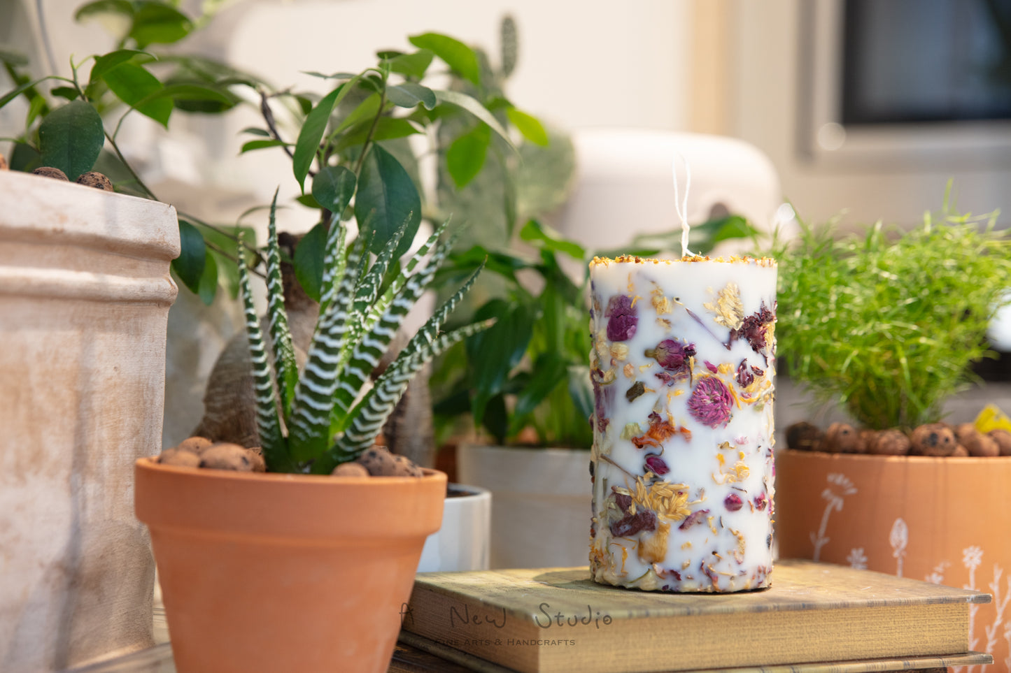Embedded Flower Candle Workshop 乾花蠟燭手工課