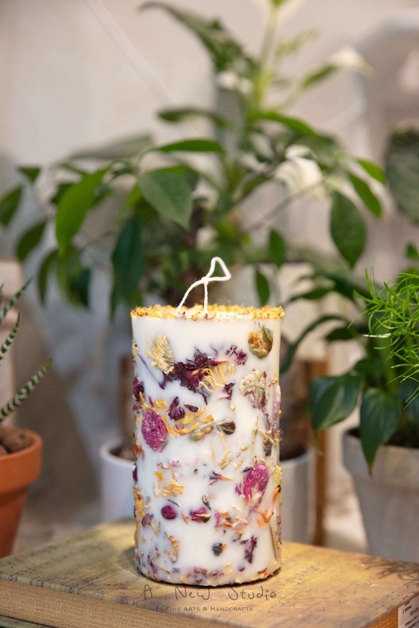 Embedded Flower Candle Workshop 乾花蠟燭手工課