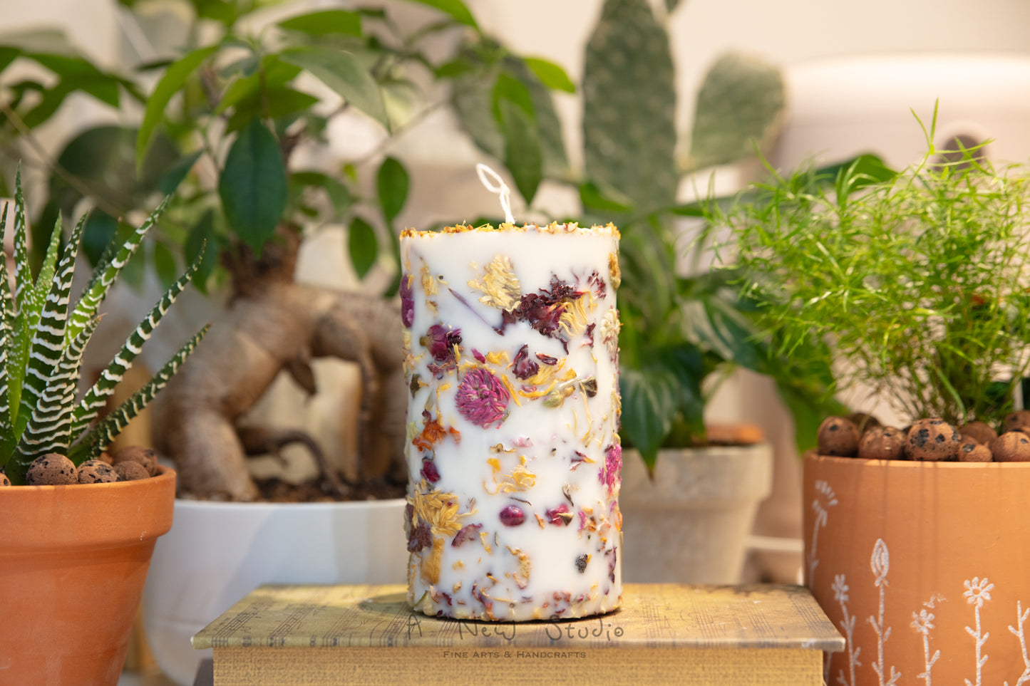 Embedded Flower Candle Workshop 乾花蠟燭手工課