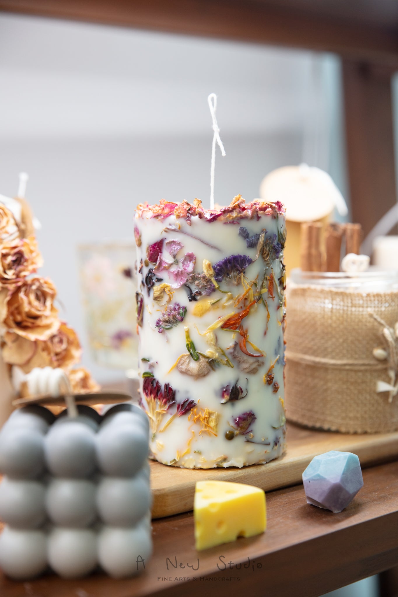 Embedded Flower Candle Workshop 乾花蠟燭手工課
