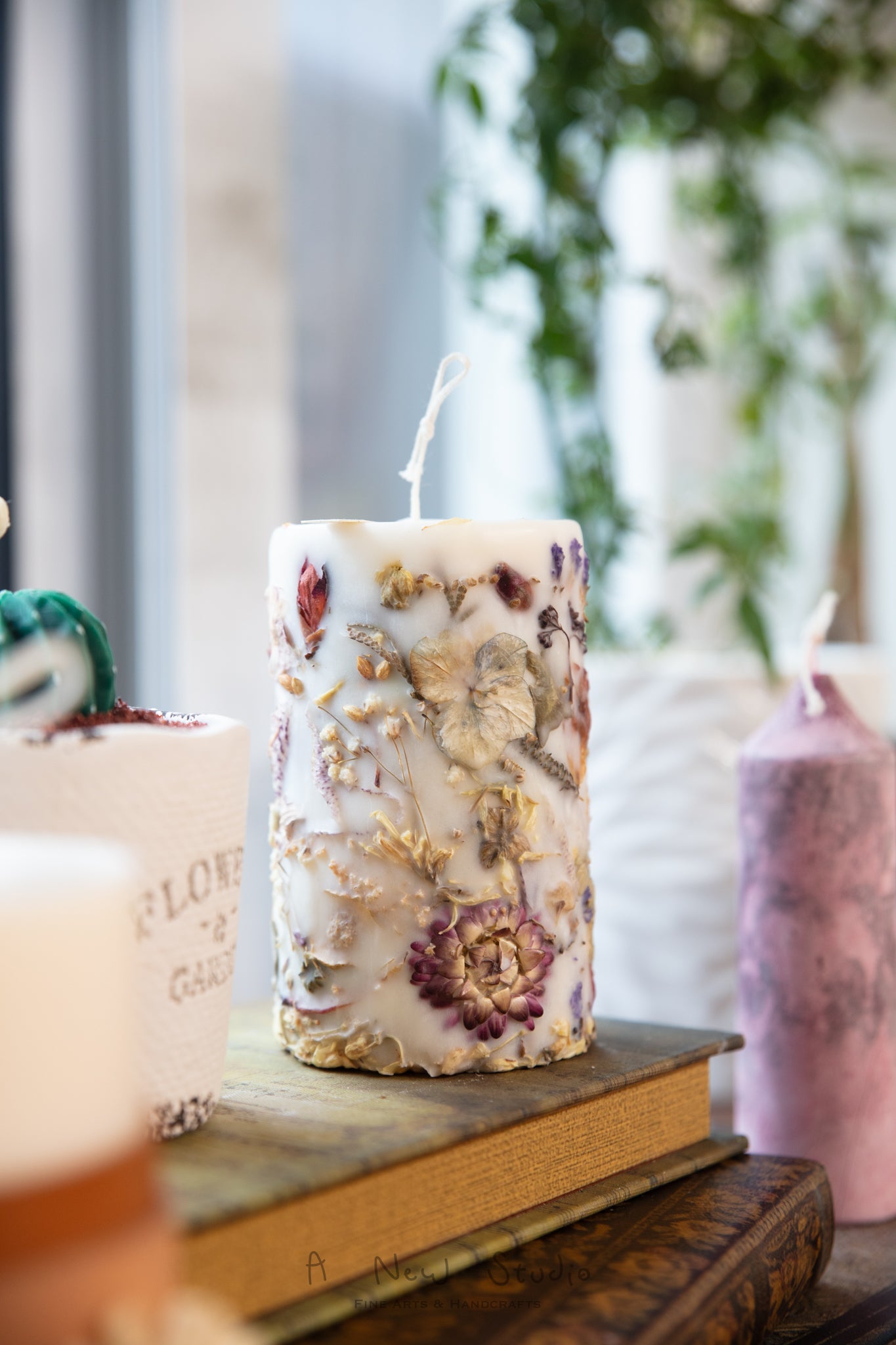 Embedded Flower Candle Workshop 乾花蠟燭手工課