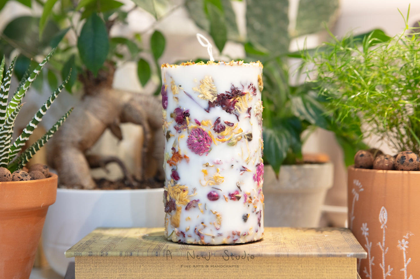 Embedded Flower Candle Workshop 乾花蠟燭手工課