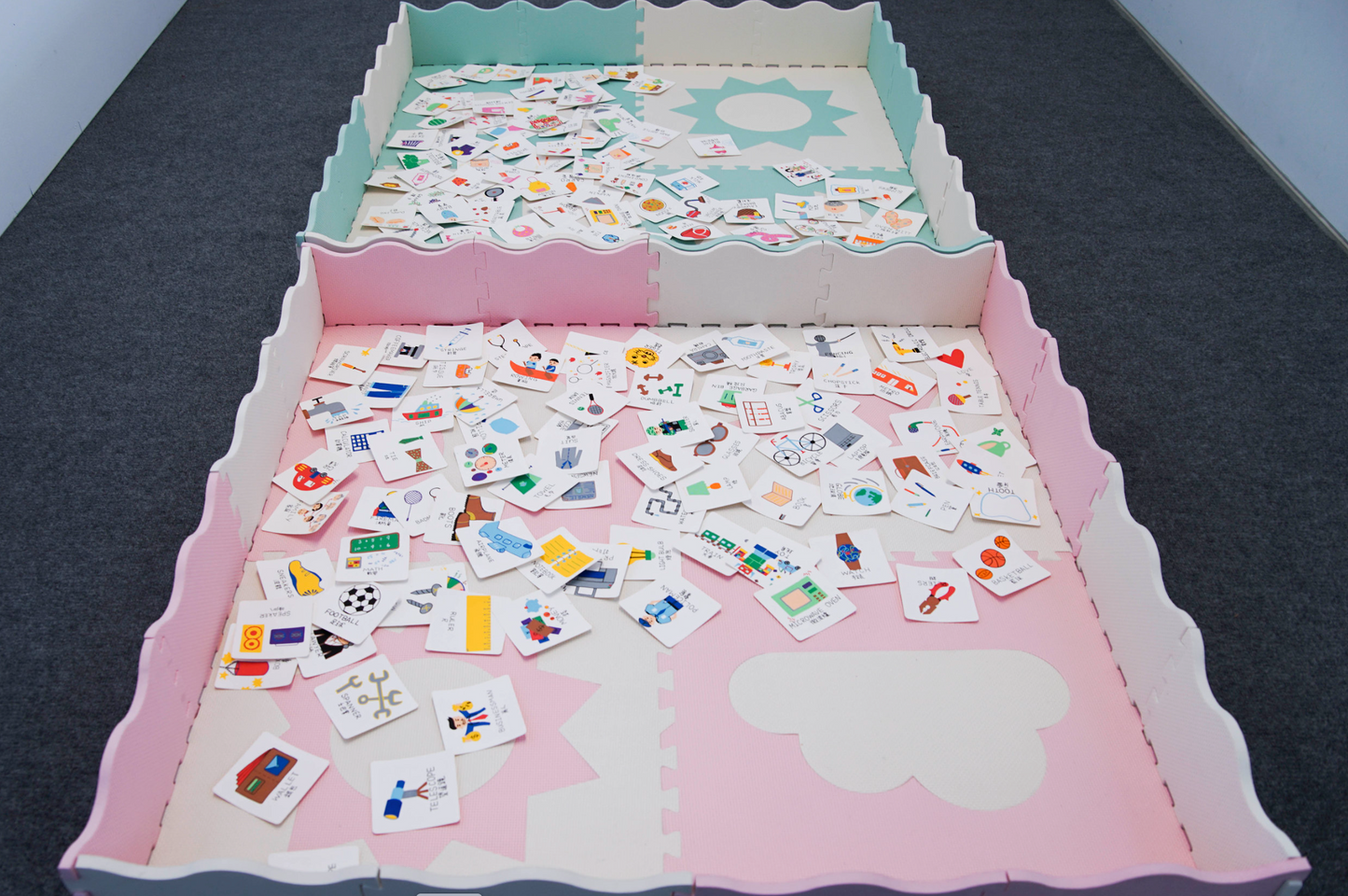 Installation: Flash Cards (Girls), 2018