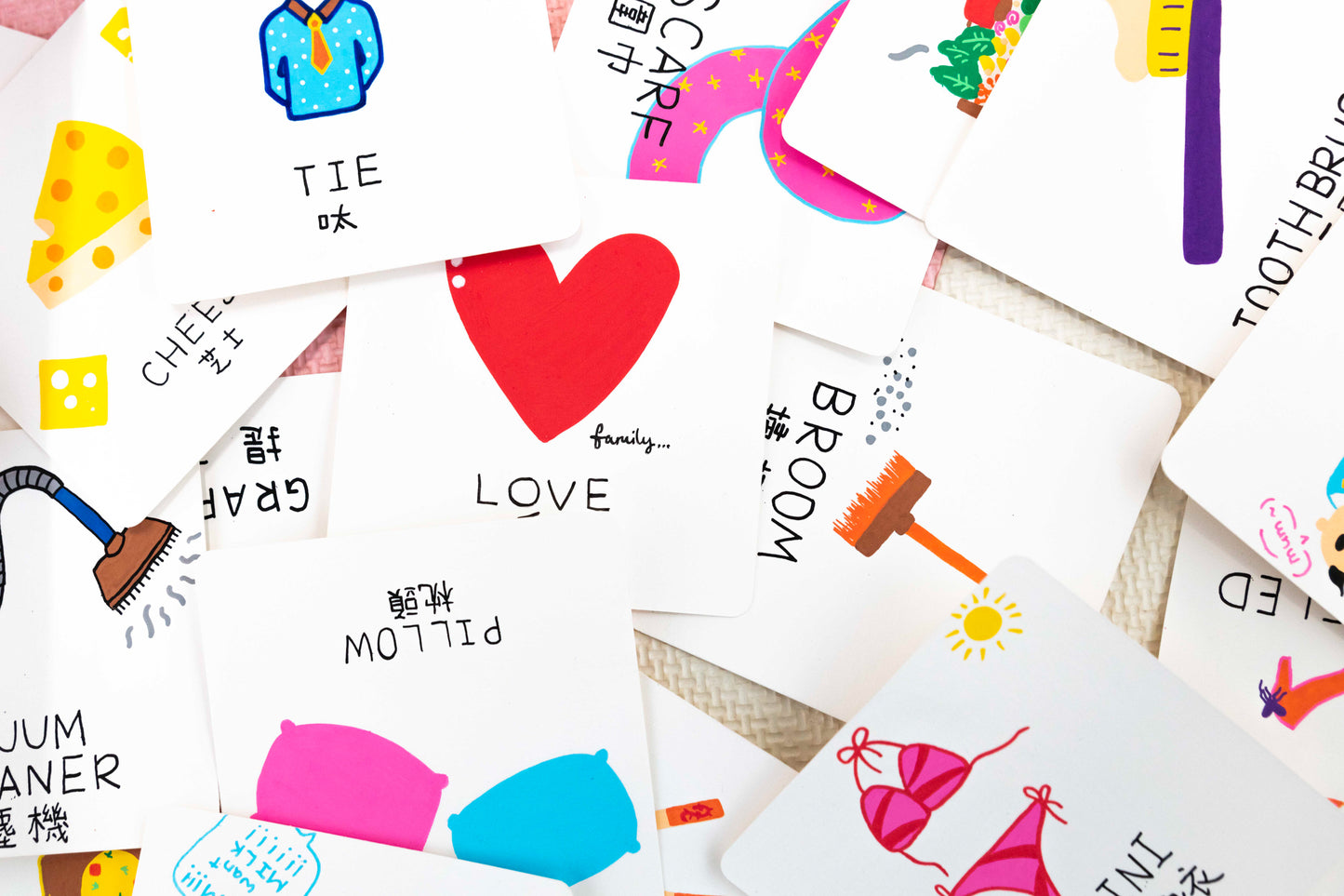 Installation: Flash Cards (Girls), 2018