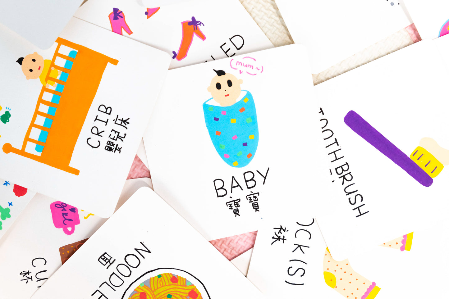 Installation: Flash Cards (Girls), 2018