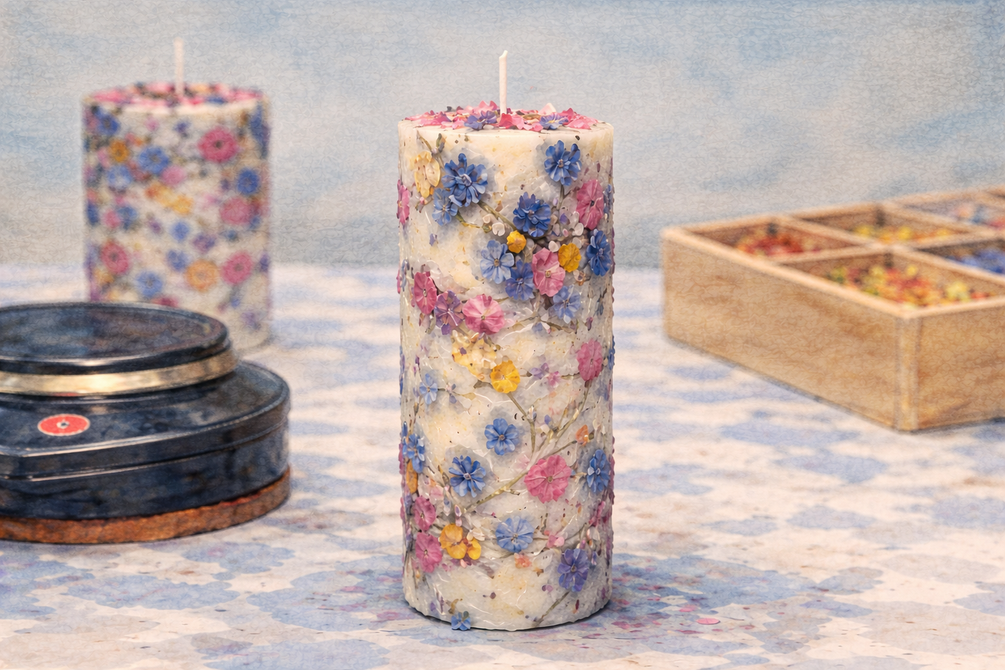 Embedded Flower Candle Workshop 乾花蠟燭手工課