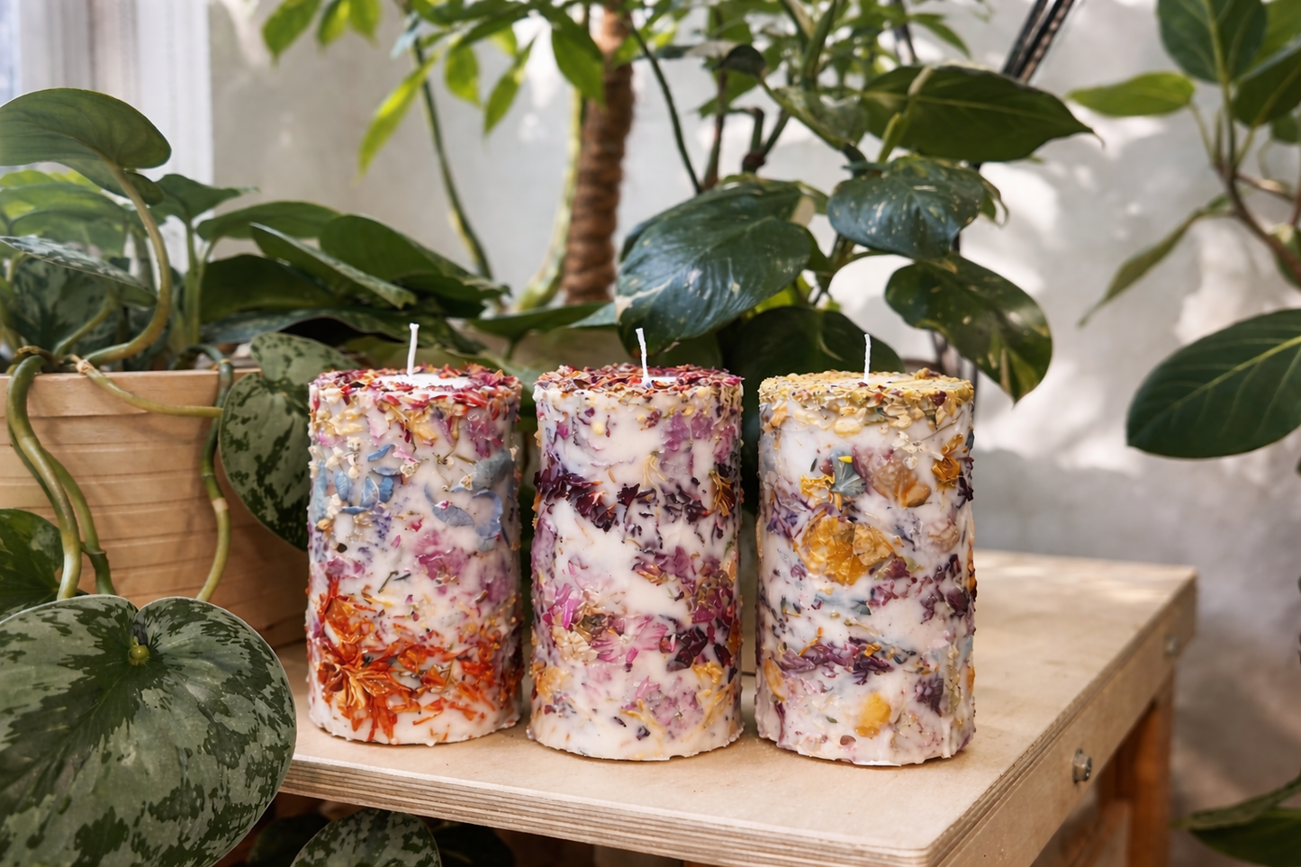 Embedded Flower Candle Workshop 乾花蠟燭手工課