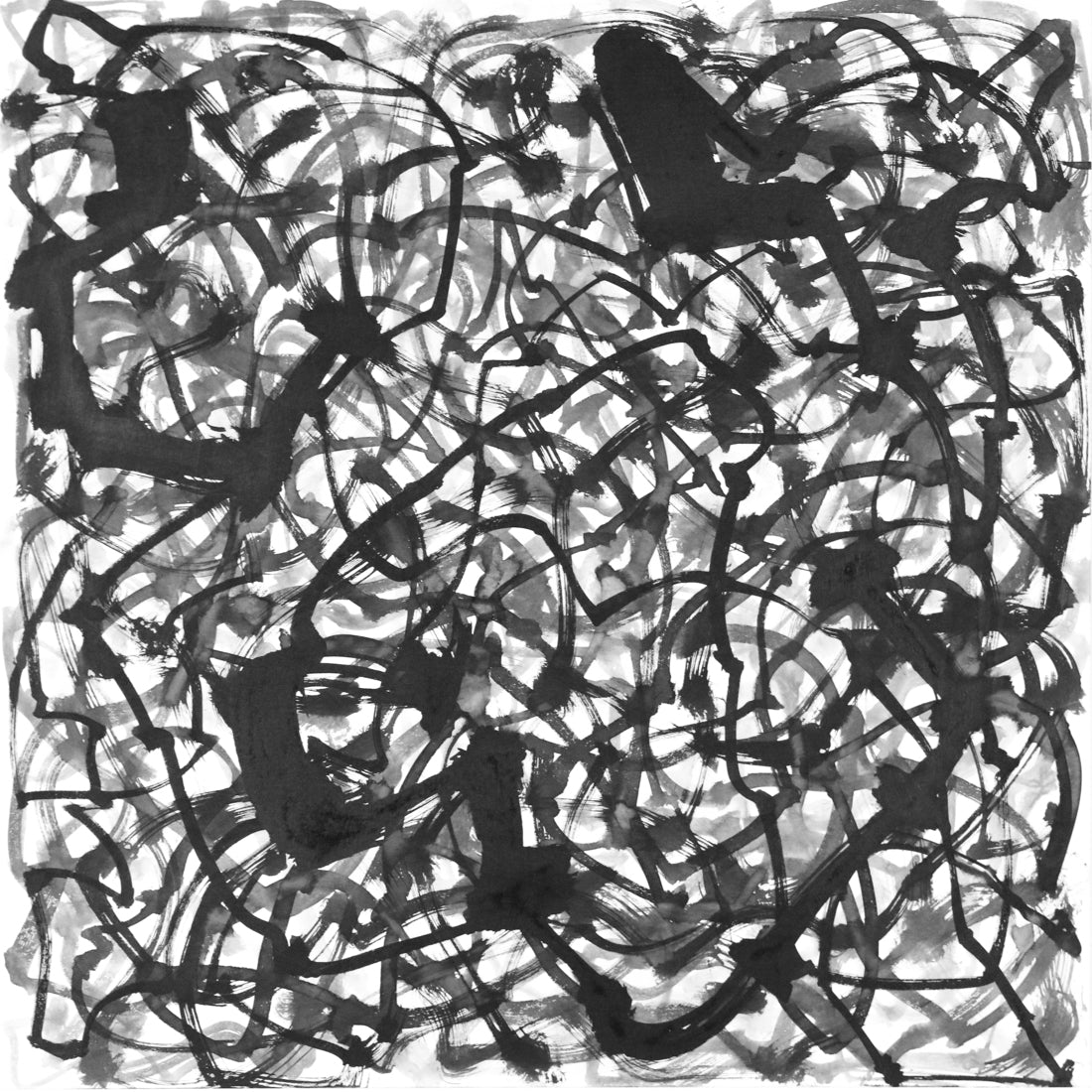 Painting: Cycle-Grape Branches 迴-葡萄枝幹